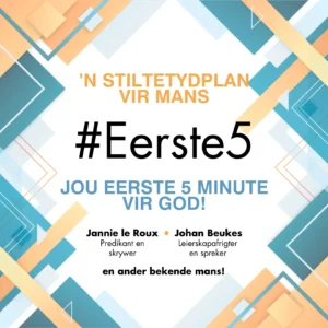 #Eerste5 vir mans